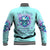 Flower Skull Baseball Jacket I'm A Bitch With A Low Bullshiit Tolrange Don't Try Me