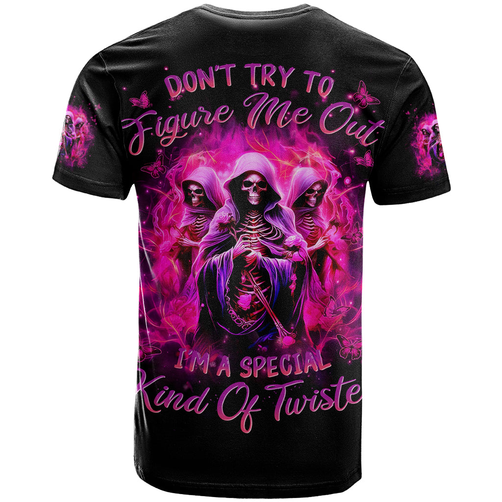 Witch Skull T Shirt Don't Try To Figure Me Out I'm A Special Kind Of Twisted