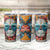 Day of Dead Skull Tumbler Cup Sugar Skull Butterfly