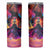 Day of Dead Lady Skinny Tumbler Sugar Skull Flame Lady