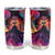 Day of Dead Lady Tumbler Cup Sugar Skull Flame Lady