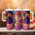 Day of Dead Lady Tumbler With Handle Sugar Skull Flame Lady