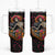 Day of Dead Lady Tumbler With Handle Sugar Skull Lady Dancing