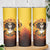 Day of Dead Lady Skinny Tumbler Sugar Skull Lady Sunflower