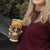 Day of Dead Lady Tumbler Cup Sugar Skull Lady Sunflower