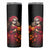 Day of Dead Girl Skinny Tumbler Sugar Skull Girl Rose And Marigold