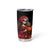 Day of Dead Girl Tumbler Cup Sugar Skull Girl Rose And Marigold