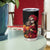 Day of Dead Girl Tumbler Cup Sugar Skull Girl Rose And Marigold