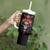 Day of Dead Skull Tumbler With Handle Sugar Skull Festival Lady