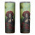 Day of Dead Lady Skinny Tumbler Sugar Skull Rose Lady