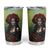 Day of Dead Lady Tumbler Cup Sugar Skull Rose Lady