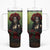 Day of Dead Lady Tumbler With Handle Sugar Skull Rose Lady