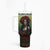 Day of Dead Lady Tumbler With Handle Sugar Skull Rose Lady