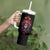 Day of Dead Skull Tumbler With Handle Sugar Skull Festival Lady