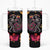 Day of Dead Couple Tumbler With Handle Sugar Skull Couple Dancing