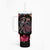 Day of Dead Couple Tumbler With Handle Sugar Skull Couple Dancing