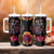 Day of Dead Couple Tumbler With Handle Sugar Skull Couple Dancing