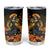 Day of Dead Lady Tumbler Cup Sugar Skull Field Marigold Lady