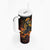 Day of Dead Lady Tumbler With Handle Sugar Skull Field Marigold Lady