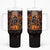 Day of Dead Festival Tumbler With Handle Sugar Skull Party Family