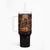 Day of Dead Festival Tumbler With Handle Sugar Skull Party Family