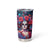 Day of Dead Lady Tumbler Cup Sugar Skull Field Rose Lady