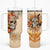 Sugar Skull Tumbler With Handle Rose Sugar Skull Vintage