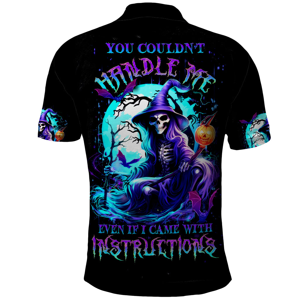 witch-skull-polo-shirt-you-couldnt-handle-me-even-with-intrustions