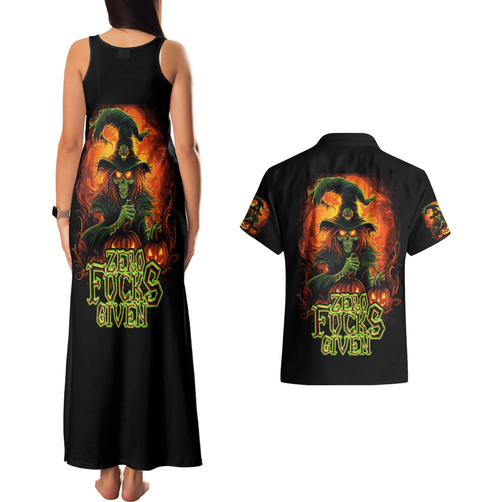 witch-skull-couples-matching-tank-maxi-dress-and-hawaiian-shirt-zero-fucking-given