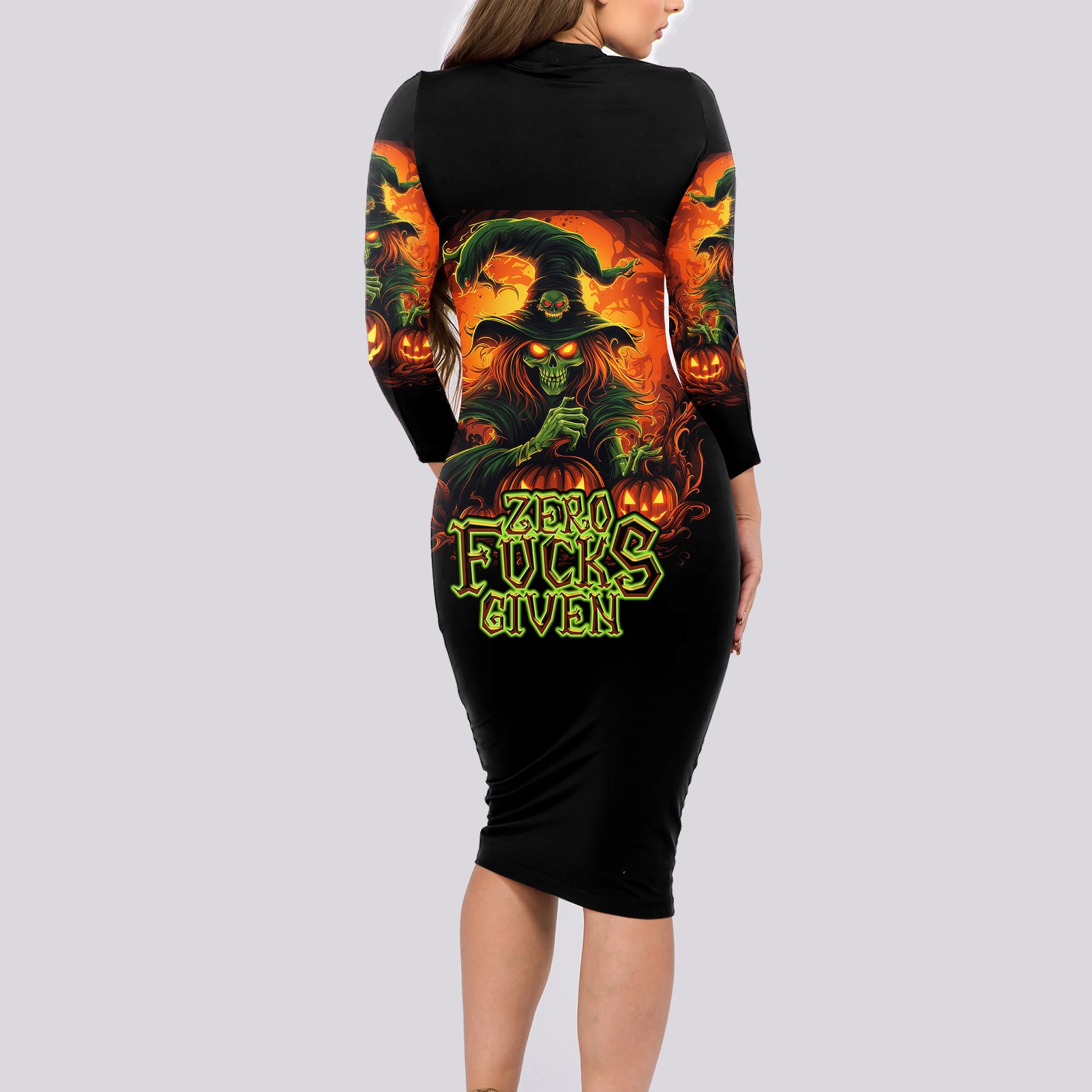 witch-skull-long-sleeve-bodycon-dress-zero-fucking-given