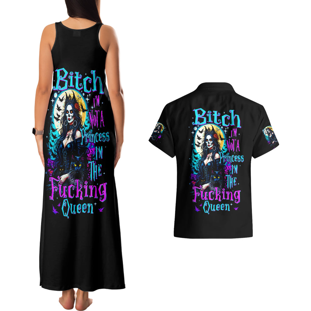 witch-skull-couples-matching-tank-maxi-dress-and-hawaiian-shirt-bitch-im-not-a-princess-im-the-fucking-queen