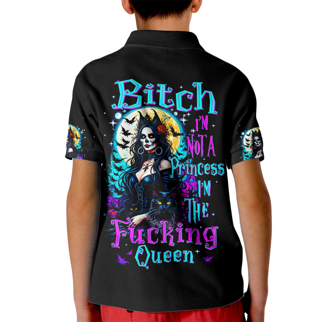 witch-skull-kid-polo-shirt-bitch-im-not-a-princess-im-the-fucking-queen