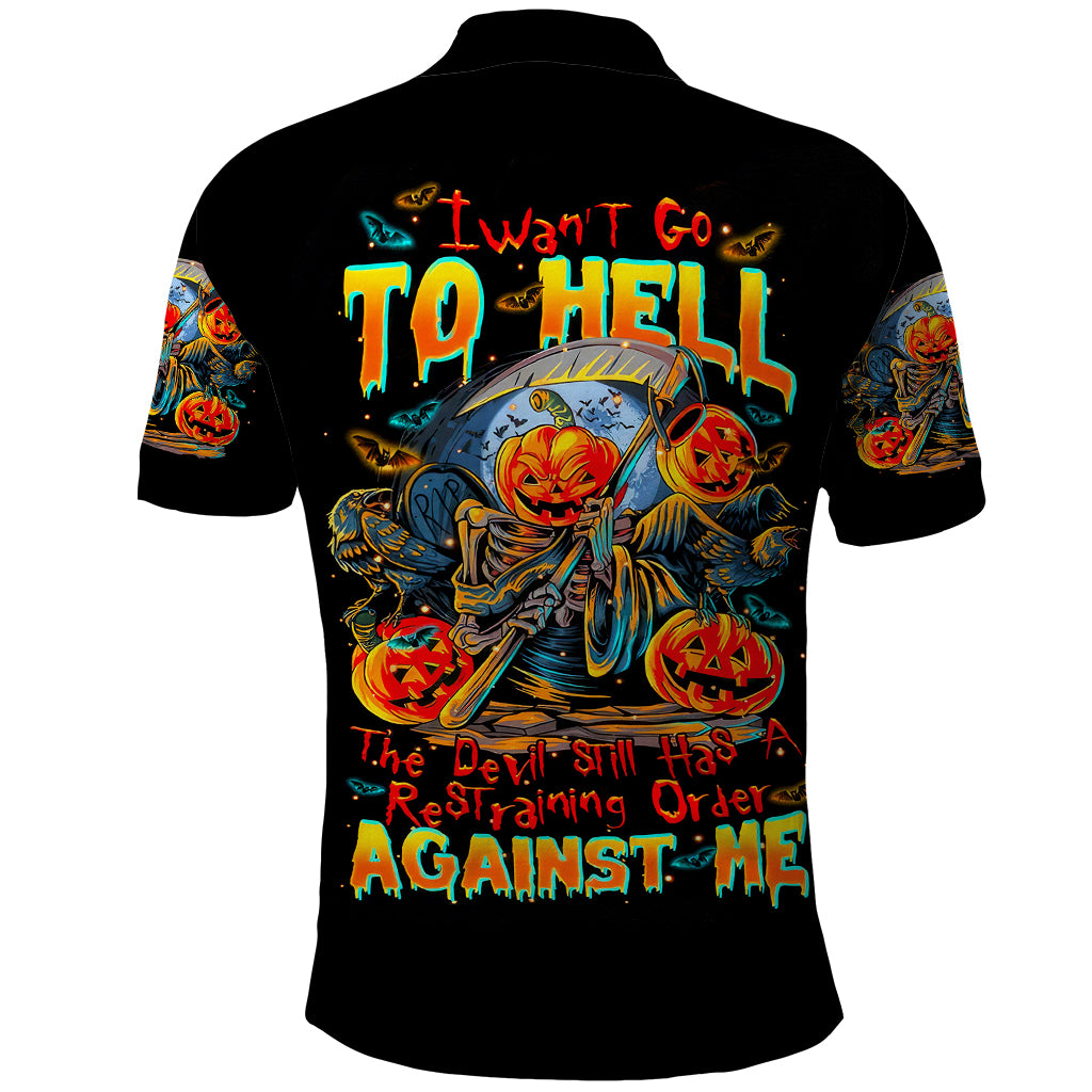 pumpkin-skull-polo-shirt-i-want-go-to-hell-the-devil-still-restraining-against-me