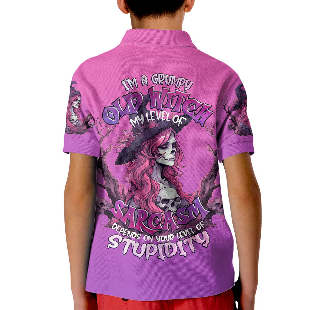 witch-skull-kid-polo-shirt-im-a-grumpy-old-lady-sarcasm-depends-on-your-stupidity