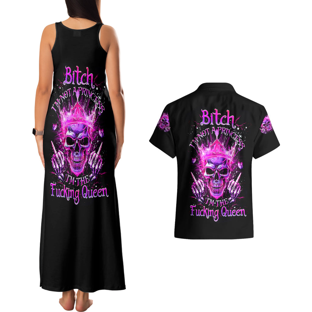 queen-skull-couples-matching-tank-maxi-dress-and-hawaiian-shirt-bitch-im-not-a-princess-im-the-fucking-queen