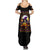 Pumpkin Witch Skull Summer Maxi Dress In My Defense The Moon Was Full And I Was Left Unsupervided