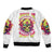 Flower Skull Bomber Jacket Judge Me When You're Perfect Otherwise Shut Up