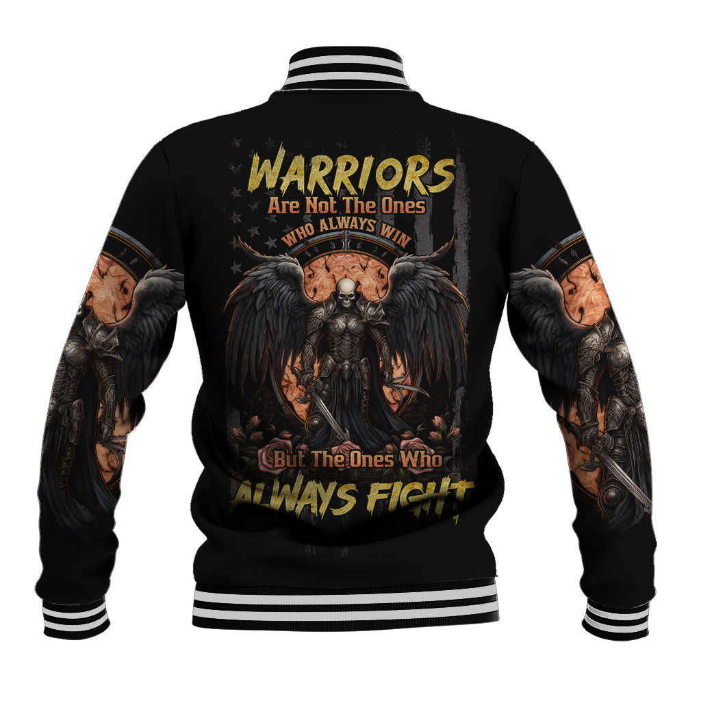 Warrior Skull Baseball Jacket Warriors Are The One Who Always Fight