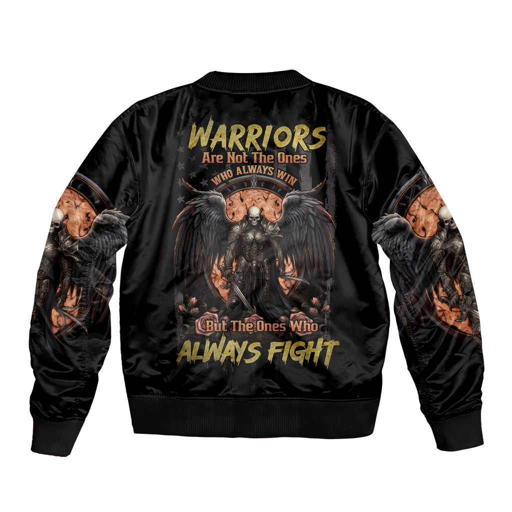 Warrior Skull Bomber Jacket Warriors Are The One Who Always Fight