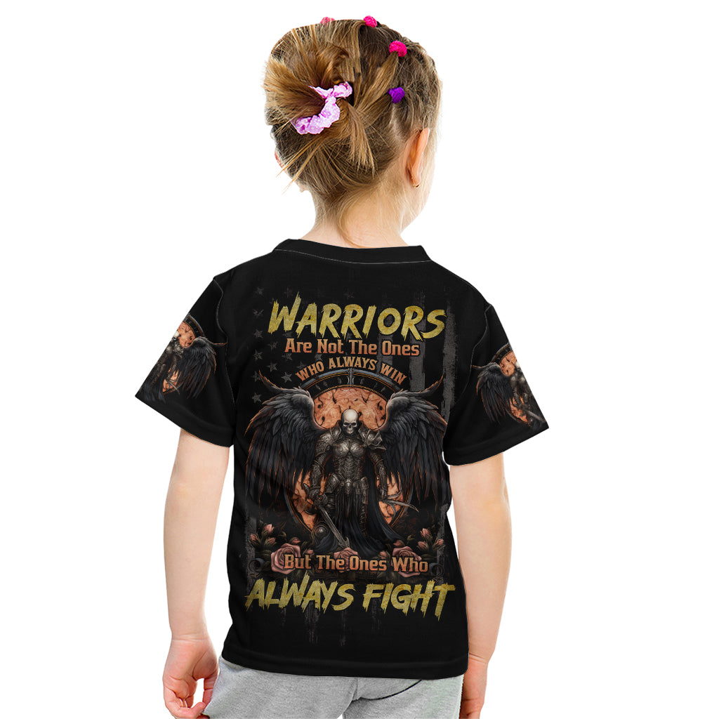 Warrior Skull Kid T Shirt Warriors Are The One Who Always Fight