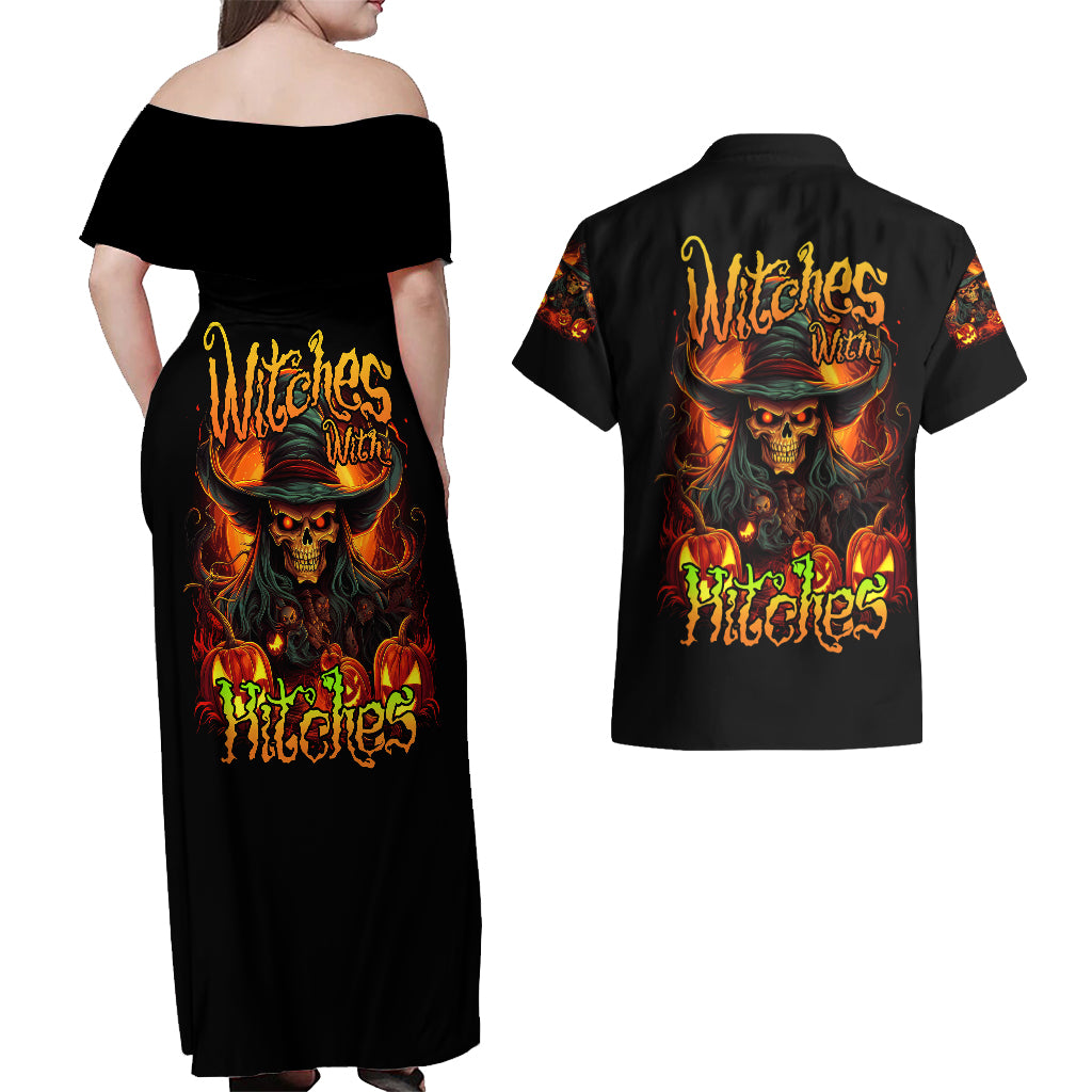 witch-skull-couples-matching-off-shoulder-maxi-dress-and-hawaiian-shirt-witches-with-hitches