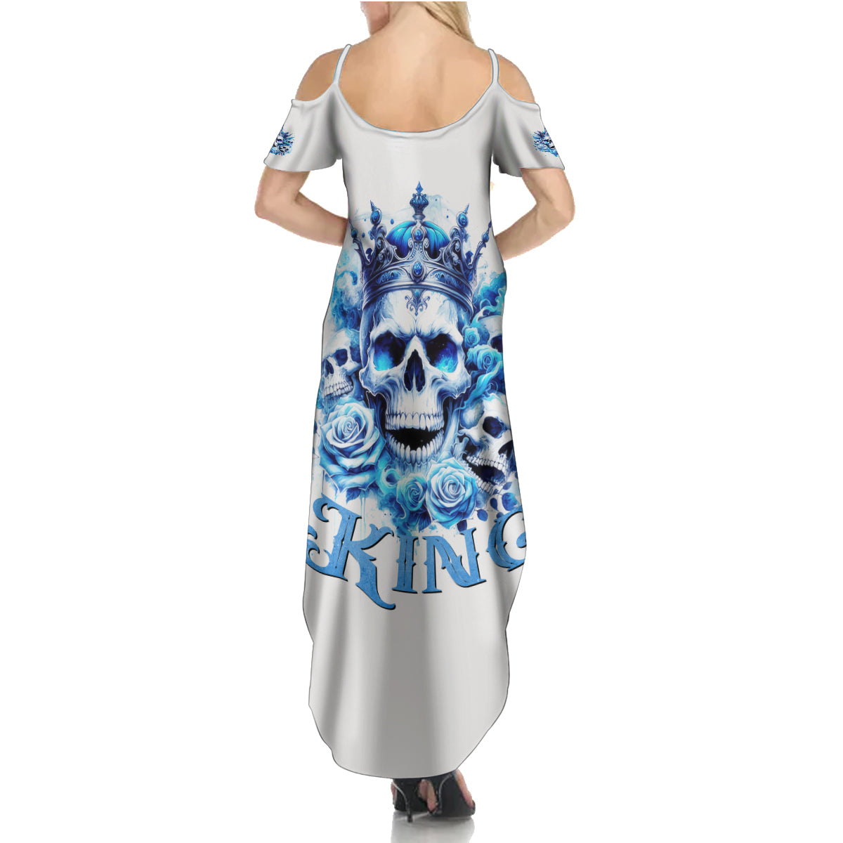 Rose Skull Summer Maxi Dress King Skull