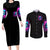 Witch Skull Couples Matching Long Sleeve Bodycon Dress and Long Sleeve Button Shirt The Good Girl In Me Got Tired Of The Bullshit