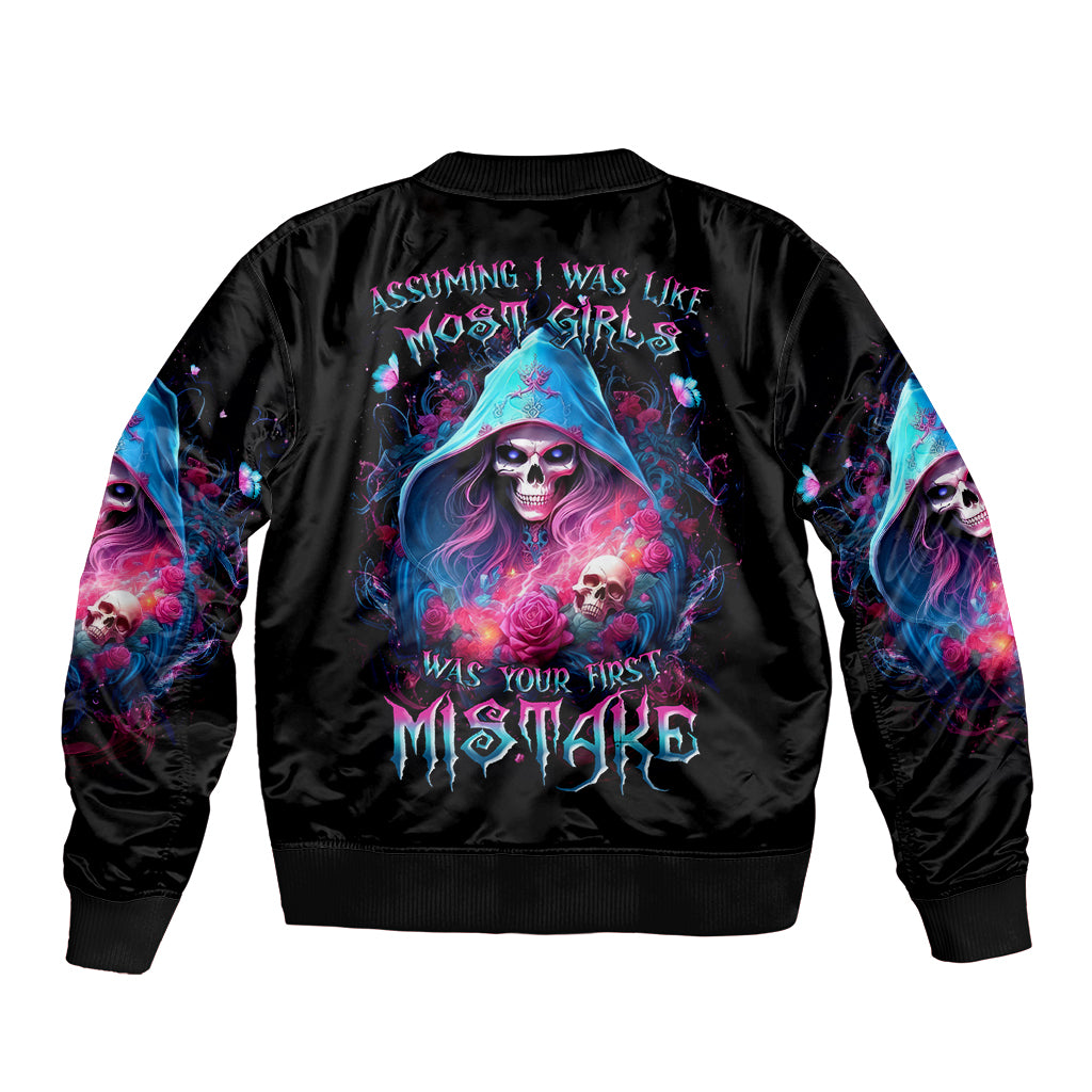 Witch Skull Bomber Jacket Assuming Was Like Most Girls Was Your First Mistake