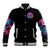 Rose SKull Baseball Jacket Sorry Honey Sarcasm Falls Out Of My Mouth Just Like Stupid Fall From Your