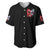 Evil Angel Skull Baseball Jersey Heaven Don't Want Me And Hell Afraid