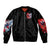 Evil Angel Skull Bomber Jacket Heaven Don't Want Me And Hell Afraid