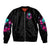 Rose Skull Bomber Jacket I'm Not Anti-Social I'm Just Not User Friendly