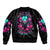 Rose Skull Bomber Jacket I'm Not Anti-Social I'm Just Not User Friendly