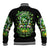 Irish Skull Baseball Jacket Good Girls Drink Wine Badass Girls Thug Beer